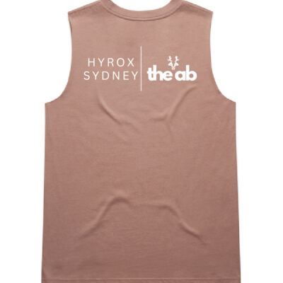 The AB Sydney Hyrox Wo's Upside Tank White Logo Thumbnail
