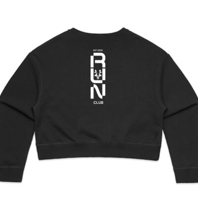 The AB RUN Womens Crop Crew Sweater  Thumbnail