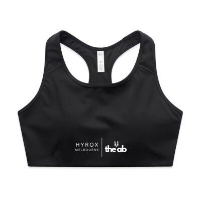 The AB Hyrox Melbourne WO's Active Bra Top 2 Thumbnail